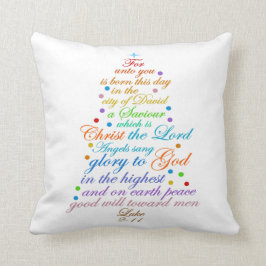 Cojín Decorativo La Biblia de los Navidades versus la Biblia