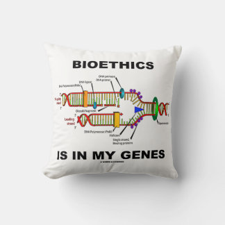 Cojín Decorativo La Bioética Está En Mis Genes (Replicación del ADN