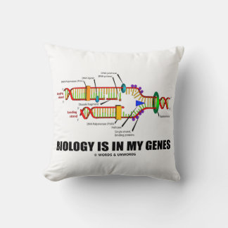 Cojín Decorativo La Biología Está En Mis Genes Humor De Replicación