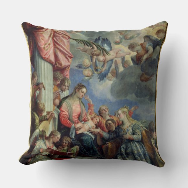 Cojín Decorativo La boda mística de St. Catherine (Anverso)