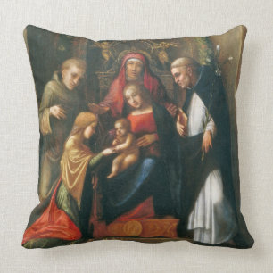 Cojín Decorativo La boda mística del santo Catherine