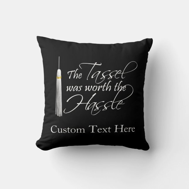 Cojín Decorativo La borla valió el molestia (Anverso)