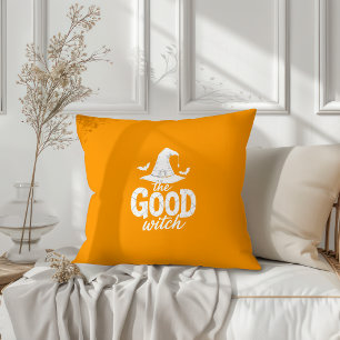 Cojín Decorativo La buena bruja diseño de Halloween coincidente