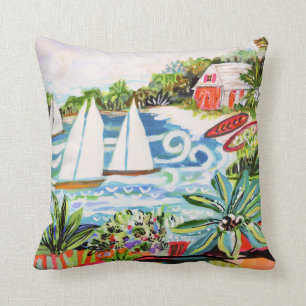 Cojín Decorativo La cabaña roja de la bahía II