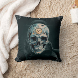 Cojín Decorativo La Calavera del Tiempo: números romanos