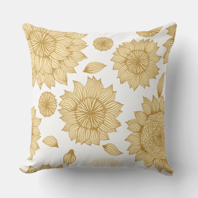 Cojín Decorativo La calma del sol en blanco (Anverso)