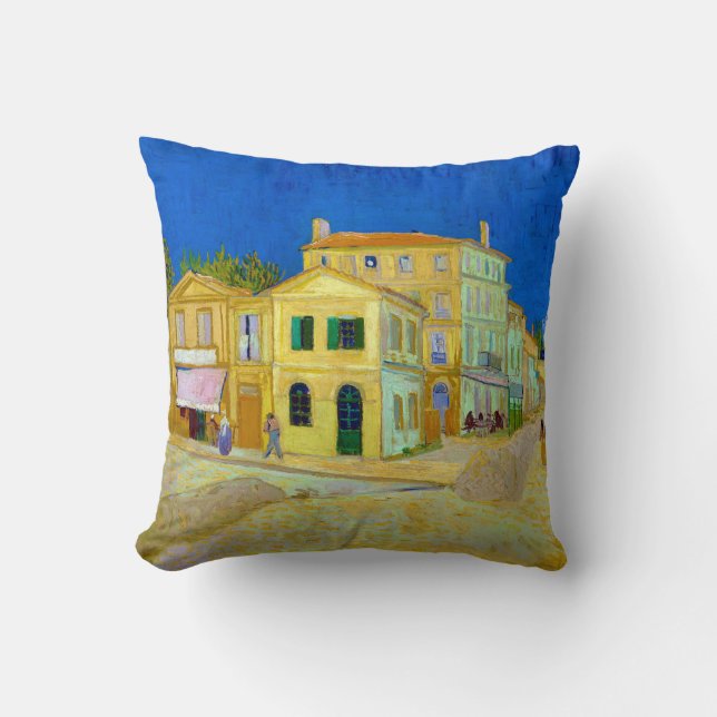 Cojín Decorativo La casa amarilla, Van Gogh (Anverso)