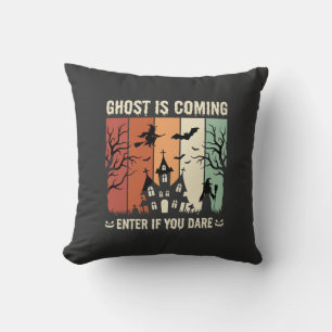Cojín Decorativo La casa embrujada del fantasma de Halloween está l