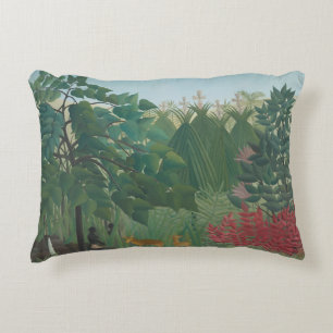 Cojín Decorativo La Cascada de Henri Rousseau, Arte Antiguo Fino