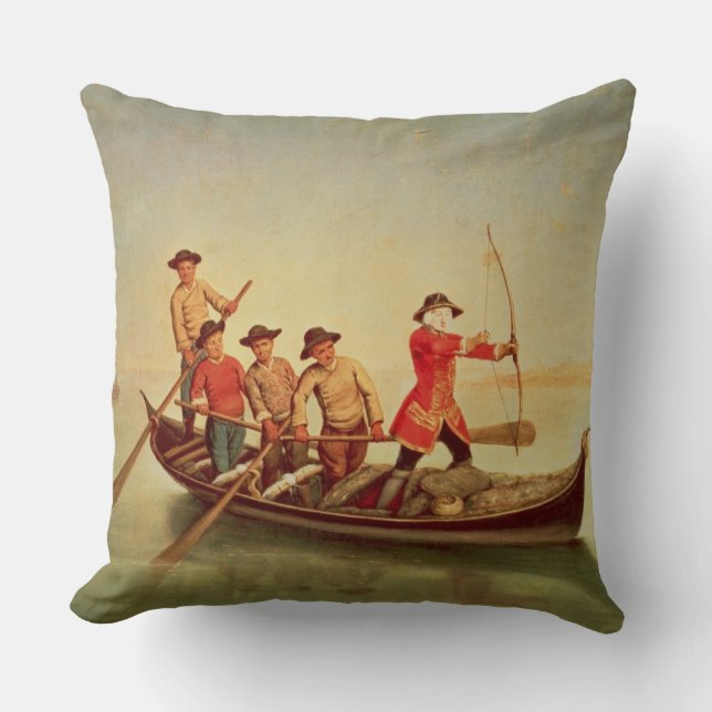 Cojín Decorativo La caza del pato (Anverso)