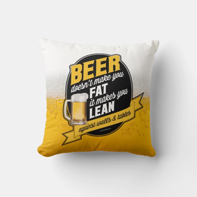 Cojín Decorativo La Cerveza Te Hace Eludir (Anverso)
