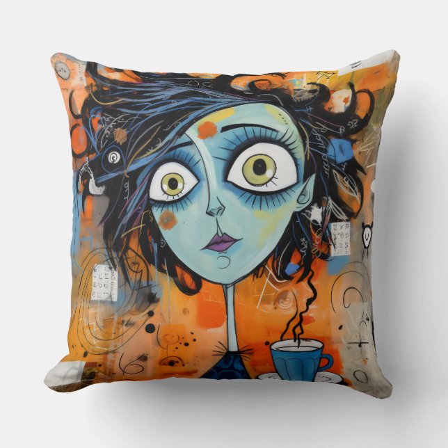 Cojín Decorativo La Chica genial Julianna Doodlewell (Anverso)