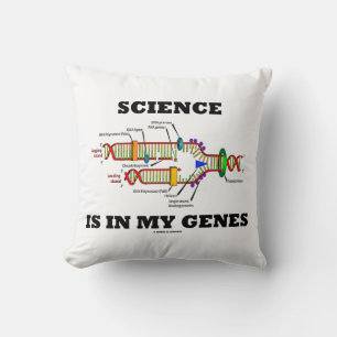 Cojín Decorativo La Ciencia Está En Mis Genes (Replicación De ADN)