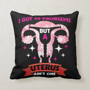 Cojín Decorativo La Cirugía De Histeria De Fibroides De Uterus Tie