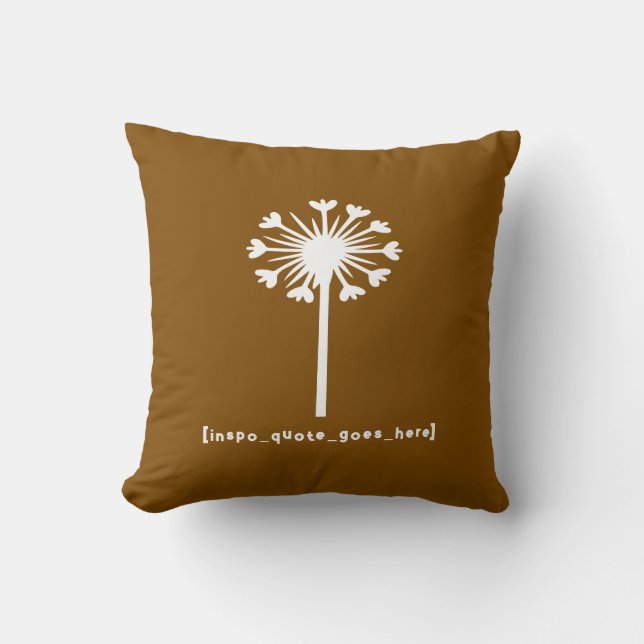 Cojín Decorativo La cita de Inspo está aquí (Anverso)