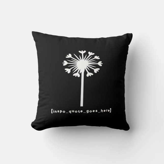 Cojín Decorativo La cita de Inspo está aquí (Anverso)