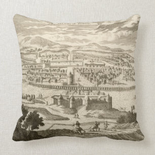 Cojín Decorativo La ciudad de México, 1723 (grabado)