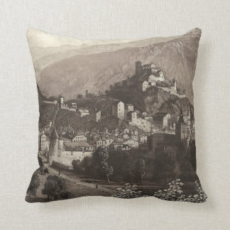 Cojín Decorativo La ciudad del grabado antiguo de Sion Rudisuhli