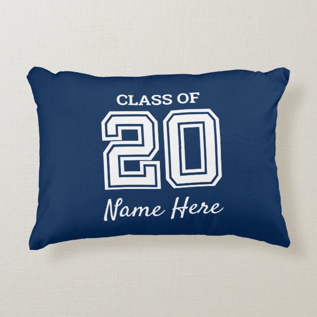 Cojín Decorativo La clase de 2020 personaliza (Anverso)
