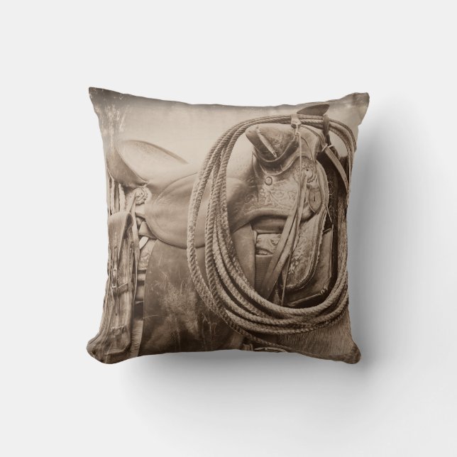 Cojín Decorativo La colección del vaquero (Anverso)