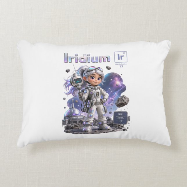 Cojín Decorativo la Colección Iridio ATOMIVRA™ (Anverso)