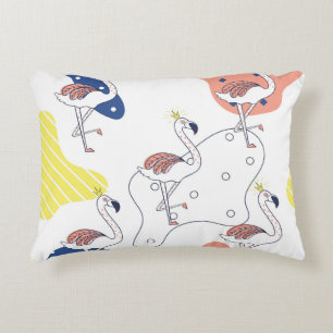 Cojín Decorativo La Corona Flamingo: Abstracto De La Viña Sin Marea