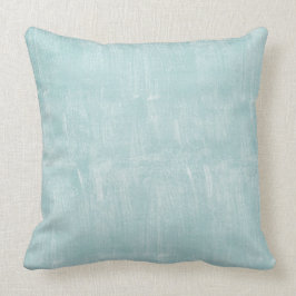 Cojín Decorativo La costa azul del océano blanco Aqua