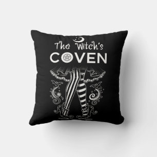 Cojín Decorativo La Coven de la Bruja Piernas Brujeriles Piernas de