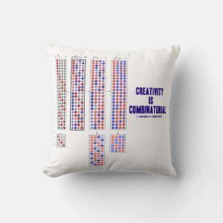 Cojín Decorativo La Creatividad Es Permutación Combinada
