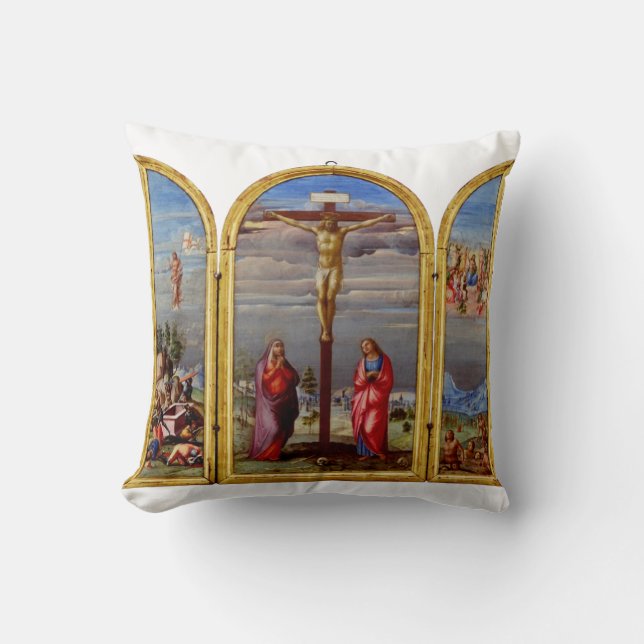 Cojín Decorativo La Crucifixión de Francesco Granacci (Anverso)