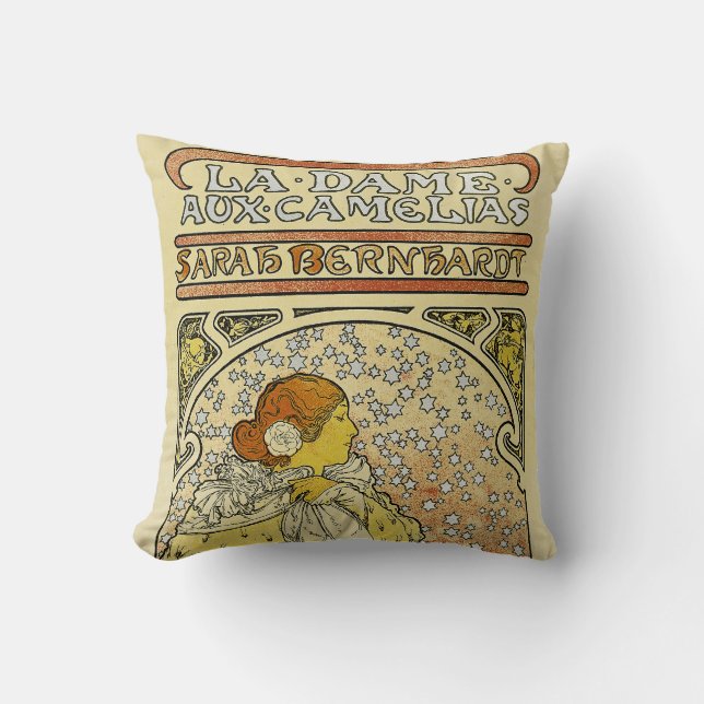 Cojín Decorativo La Dame aux Camelias (Anverso)