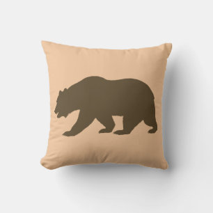 COJÍN DECORATIVO LA DECORACIÓN DE CABIN LODGE PILOTA OSO MARRÓN GRI