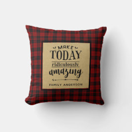Cojín Decorativo La Decoración De La Cita De Lumberjack Hace Que Ho