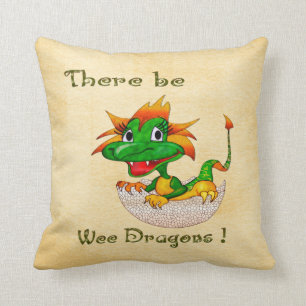 Cojín Decorativo La DECORACIÓN Infantil De Wee Dragons