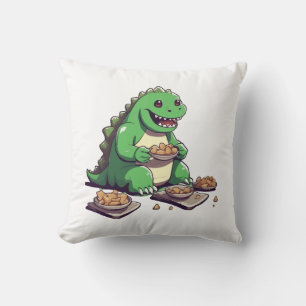 Cojín Decorativo La dieta de los dinosaurios mañana
