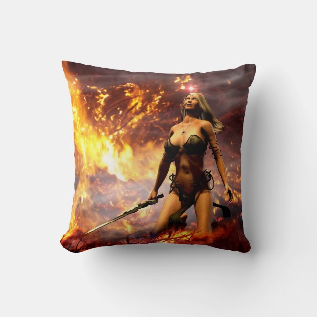 Cojín Decorativo la diosa del fuego (Anverso)