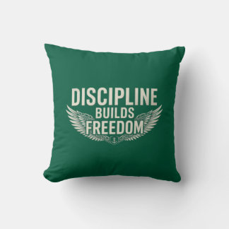 COJÍN DECORATIVO LA DISCIPLINA CONSTRUYE LA LIBERTAD