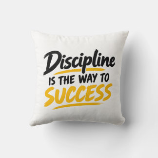 Cojín Decorativo La Disciplina Es el Camino al Éxito Frase Inspirad