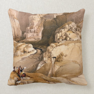 Cojín Decorativo La entrada al Petra, el 10 de marzo de 1839,