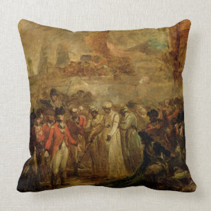 Cojín Decorativo La entrega de los dos hijos de Tipu Sahib (1749-