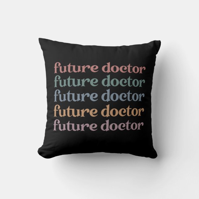 Cojín Decorativo La escuela de medicina del futuro Médica el regalo (Anverso)