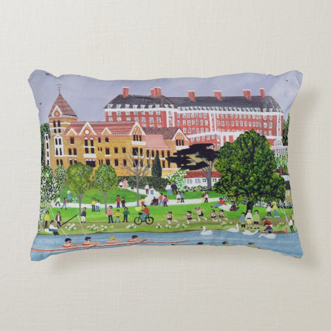 Cojín Decorativo La estrella y la liga Richmond-Sobre-Thames casero (Anverso)