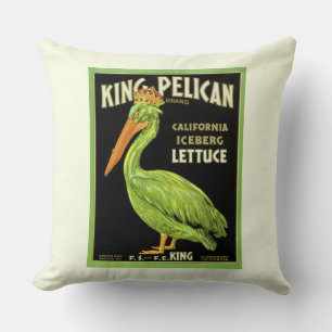 Cojín Decorativo La etiqueta verde pelícano