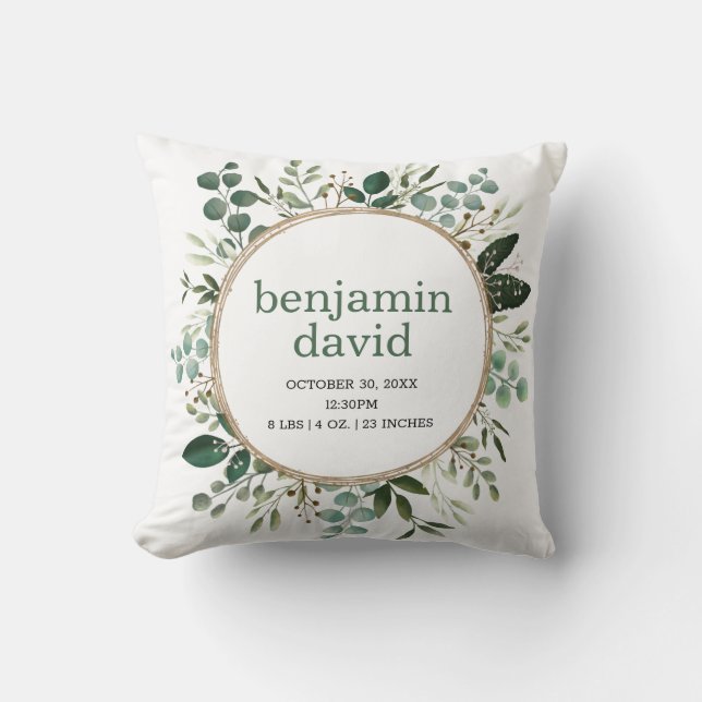 Cojín Decorativo La exuberante vegetación deja las estadísticas de  (Anverso)