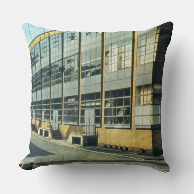 Cojín Decorativo La fábrica de zapato del Fagus, diseñada por (Anverso)