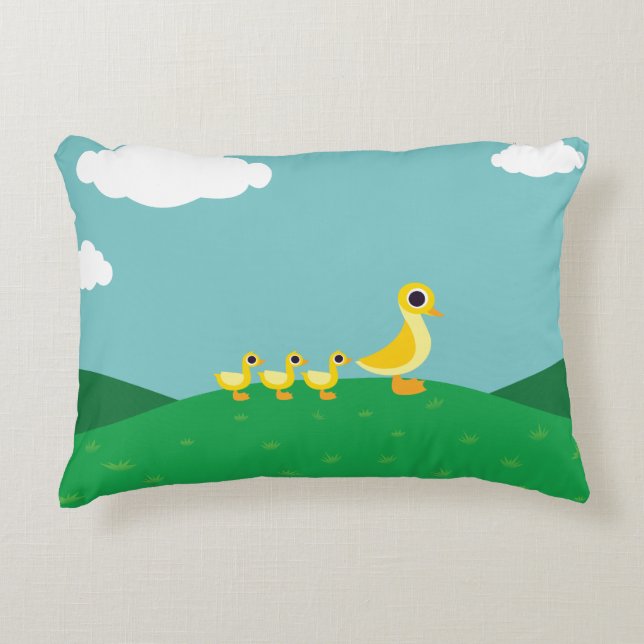Cojín Decorativo La familia Duck (Anverso)