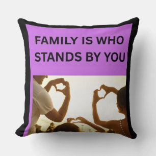 COJÍN DECORATIVO LA FAMILIA ES QUIEN TE APOYA ❤️