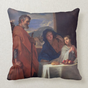 Cojín Decorativo La familia santa, o la tolerancia (aceite en lona)