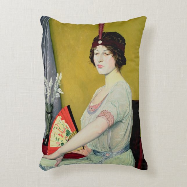 Cojín Decorativo La Fan japonesa, 1914 (Frente (Vertical))