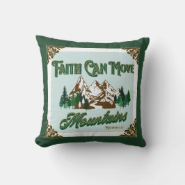 Cojín Decorativo La fe puede mover montañas